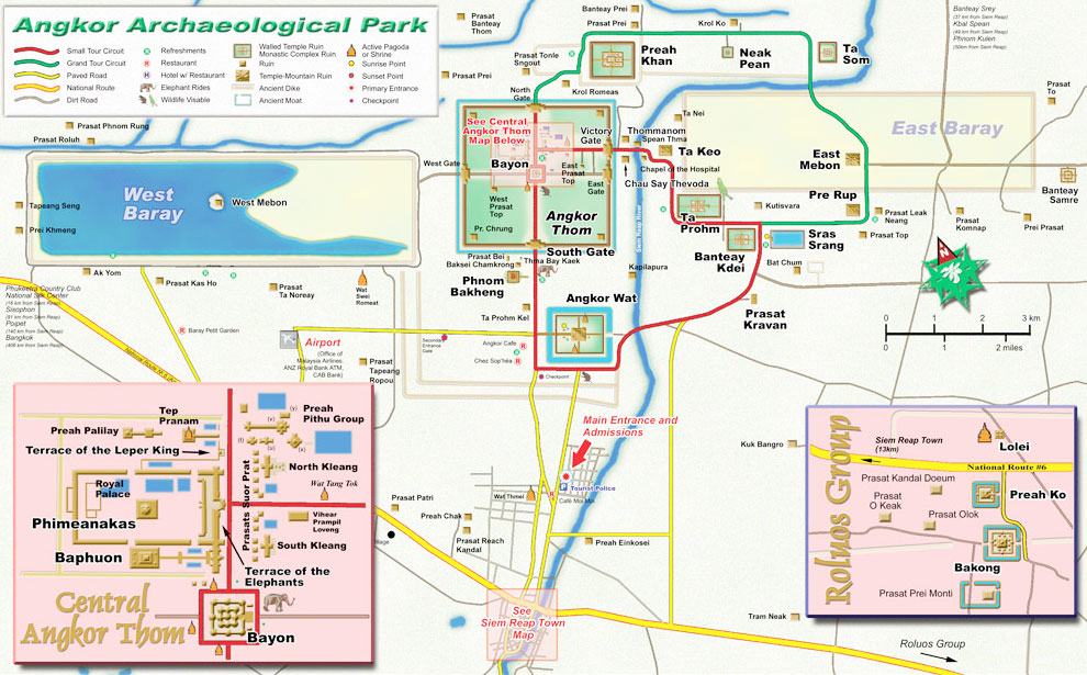 Angkor Wat map